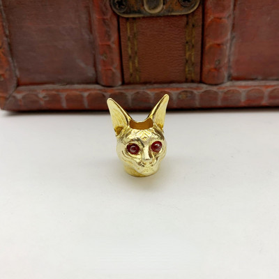 Died Soul Patron Saint Egyptian Cat Knife Bead DIY Paracord Lanyard Висулка Аксесоари за бижута EDC Outdoor Umbrella Rope Charms