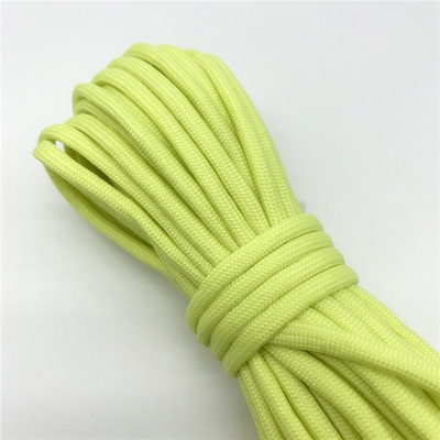 4 mm/9 mag világító esernyőkötél Világító ejtőernyőzsinór kötél kemping kötözőkötél fluoreszkáló sátor kötél túlélő felszerelések
