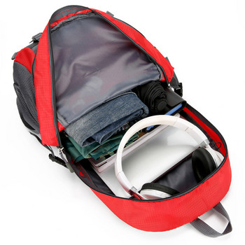 Лека туристическа раница 40L Водоустойчива сгъваема чанта Къмпинг раница за пътуване Къмпинг на открито за мъже и жени