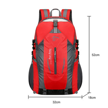 Ελαφρύ σακίδιο πεζοπορίας 40L αδιάβροχη πτυσσόμενη τσάντα Σακίδιο πλάτης κάμπινγκ για ταξιδιωτικό κάμπινγκ υπαίθριο για άνδρες και γυναίκες