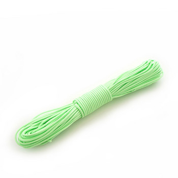 5 Colors Glow In The Dark Luminous Paracord 550 100FT Parachute Cord Lanyard Rope 7 Strands Cores Outdoor Survival Camping