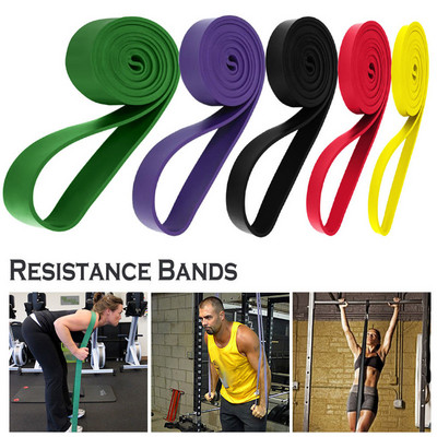 Fitness Rubber Resistance Bands 208cm Multi Specification Yoga Elastic Bands For Strength Training Equipment Sports Accessories