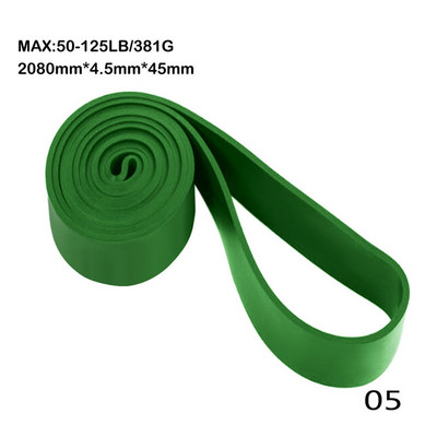 Fitneso guminės atsparumo juostos 208 cm kelių specifikacijų jogos elastinės juostos, skirtos jėgos treniruočių įrangai, sporto priedai