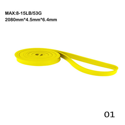 Fitneso guminės atsparumo juostos 208 cm kelių specifikacijų jogos elastinės juostos, skirtos jėgos treniruočių įrangai, sporto priedai