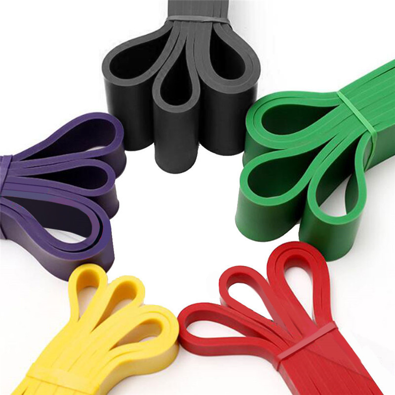 Fitneso guminės atsparumo juostos 208 cm kelių specifikacijų jogos elastinės juostos, skirtos jėgos treniruočių įrangai, sporto priedai