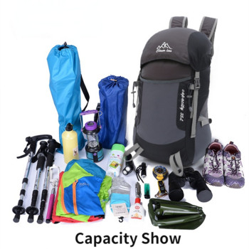 Καυτή πτυσσόμενη αθλητική τσάντα αδιάβροχη πεζοπορία με μαλακό σακίδιο κάμπινγκ Super Pack Σακίδιο πλάτης ορειβατικής αναρρίχησης σε εξωτερικό χώρο