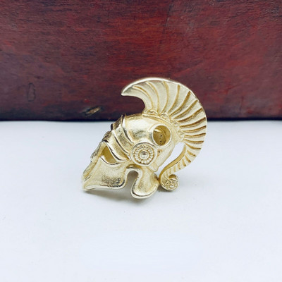 Alamă Grecia Antică Războinic spartan Cicatrice Cască umbrelă frânghie cuțit margele bijuterii DIY Paracord breloc șnur accesoriu pandantiv