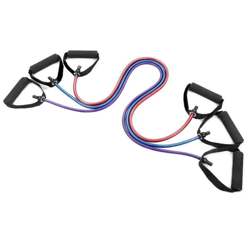 120 cm elastinės varžos juostos jogos traukimo virvės Fitneso pilateso treniruotės Sportinis guminis tempiamas traukimo virvės plėtiklis Banda Elastica