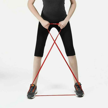 Латексова еластична лента за устойчивост широка еластична лента за здравина мъже трениращи и рали фитнес жени S6C7