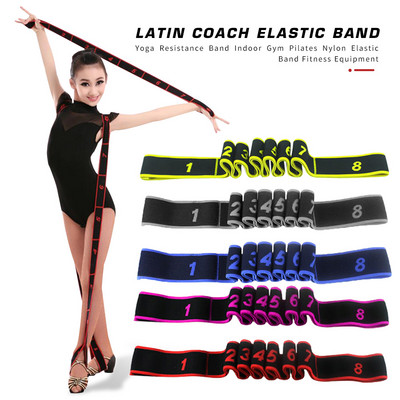 Professional Nylon Yoga Resistance Bands Wear-resistant Fitness Stretch Training Belt Indoor Gym Pilates Elastic Band