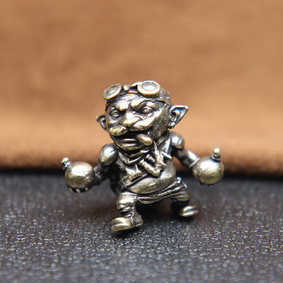 Alliance Gnome Smoking Bomb Soldat Inginer Cuțit din alamă Mărgele DIY Paracord țesut Snur Breloc Pandantive Accesorii pentru instrumente EDC