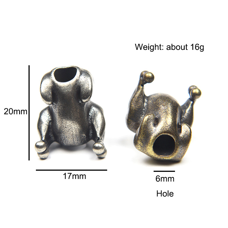 EDC messingist kalkuni kana nuga helmed paracord köis ripatsid võlusid DIY kaelapaelad tarvikud välitingimustes ellujäämise tööriistad ehete valmistamine