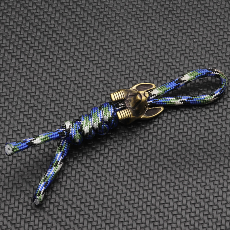 Mjedena Anubisova glava Nož Perle Na otvorenom DIY Alati EDC Uzice Privjesci Privjesci za ključeve Pribor