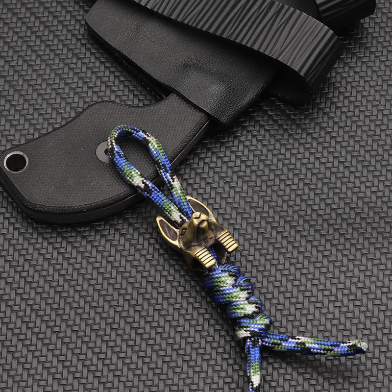 Mjedena Anubisova glava Nož Perle Na otvorenom DIY Alati EDC Uzice Privjesci Privjesci za ključeve Pribor