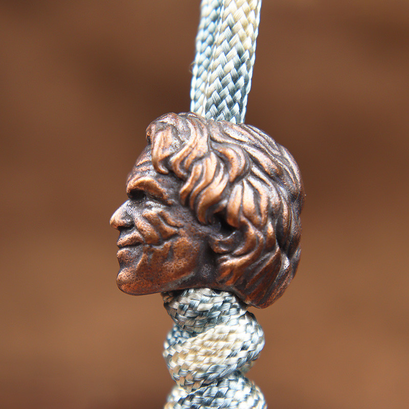 Ρετρό American Joker Knife Bead DIY Lanyard Κρεμαστό Αξεσουάρ Κλόουν Γλυπτό Paracord Beads EDC Διακοσμητικά βραχιόλι με σχοινί ομπρέλας