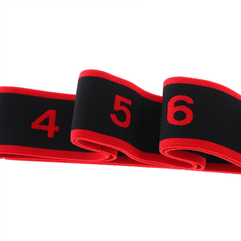 Йога каишка за издърпване колан експандер гимнастика момиче латински танци еластична лента пилатес тренировъчен колан фитнес ластик