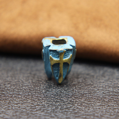 Cuțit din alamă cu scut în cruce, mărgele de bricolaj, umbrelă, frânghie, pandantiv, lanternă, șnur, agățat EDC, instrument de exterior, accesoriu pentru brățară paracord