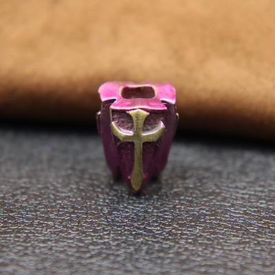 Cuțit din alamă cu scut în cruce, mărgele de bricolaj, umbrelă, frânghie, pandantiv, lanternă, șnur, agățat EDC, instrument de exterior, accesoriu pentru brățară paracord