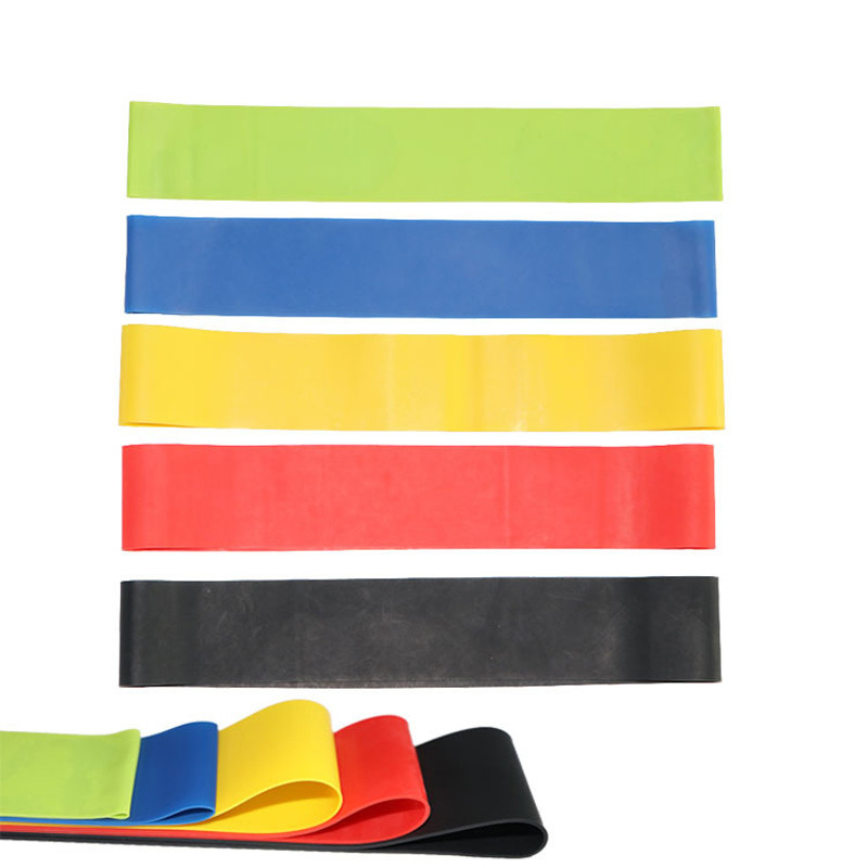 5 culori Benzile de rezistență yoga sănătate elastică sport corp curea din latex curea de tragere forță coapsă forță antrenament sport benzi elastice