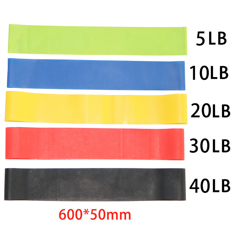 5 culori Benzile de rezistență yoga sănătate elastică sport corp curea din latex curea de tragere forță coapsă forță antrenament sport benzi elastice