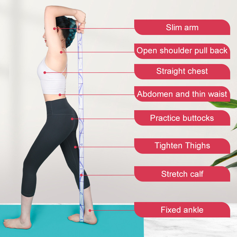 2,3M takistusriba libisemisvastane elastne venitusrihm Fitnessi jalgade venitamine Fitnessi treeningtarvikud