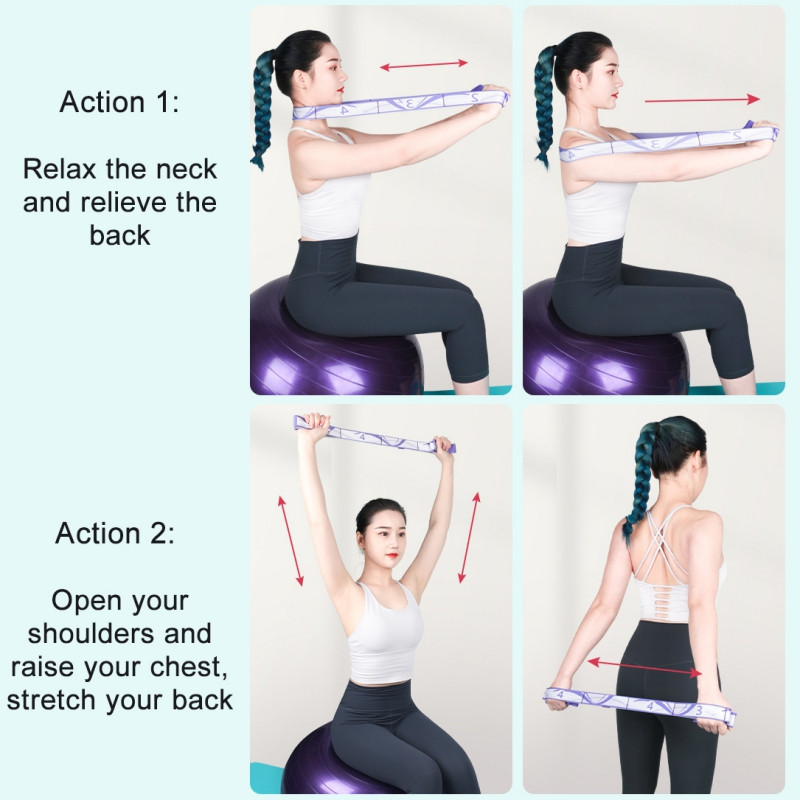 2,3M takistusriba libisemisvastane elastne venitusrihm Fitnessi jalgade venitamine Fitnessi treeningtarvikud