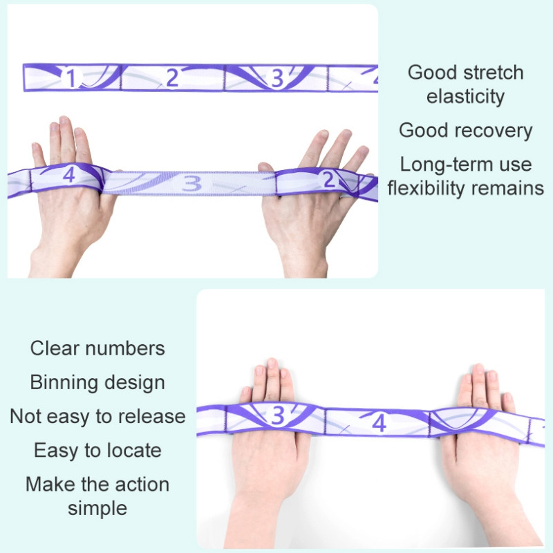 2,3M takistusriba libisemisvastane elastne venitusrihm Fitnessi jalgade venitamine Fitnessi treeningtarvikud