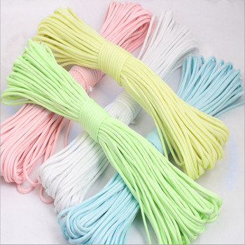 4mm Luminous Paracord 9 Core 550 Outdoor Fluorescent Rope Nylon Tent Cord Glow Parachute Cord Lanyard Camping Survival Ropes