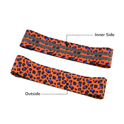 1 tk Unisex Leopard Print Lateks jooga Kükiringi aasa puusadele vastupidavad rihmad elastsed treeninguvahendid