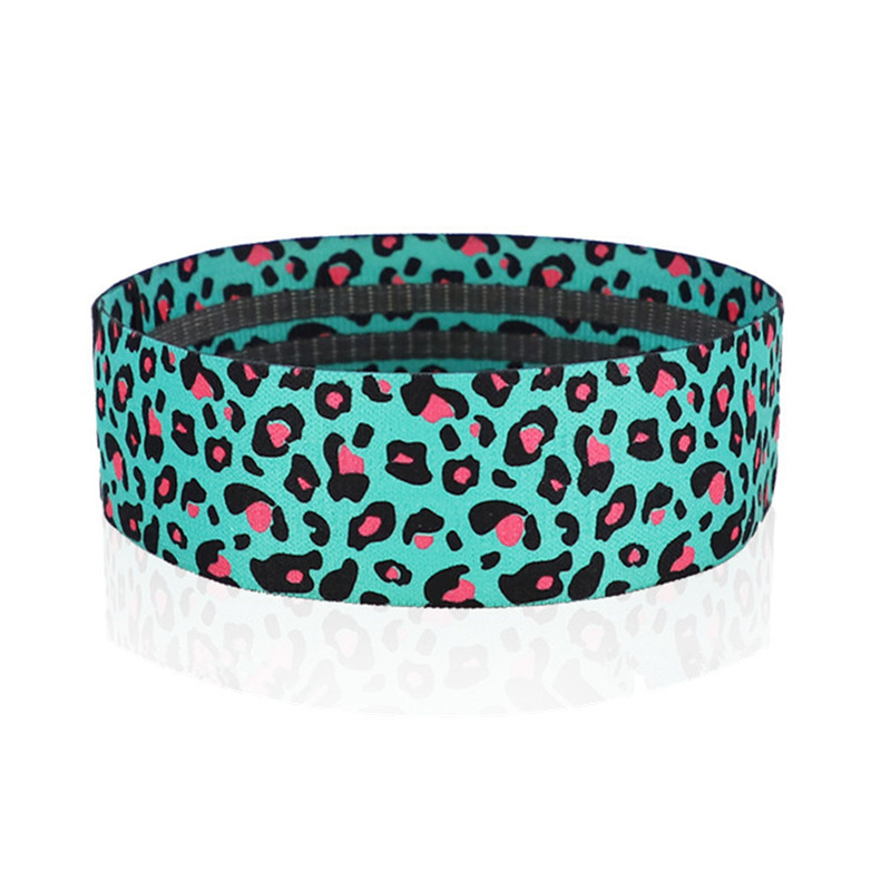 1 tk Unisex Leopard Print Lateks jooga Kükiringi aasa puusadele vastupidavad rihmad elastsed treeninguvahendid