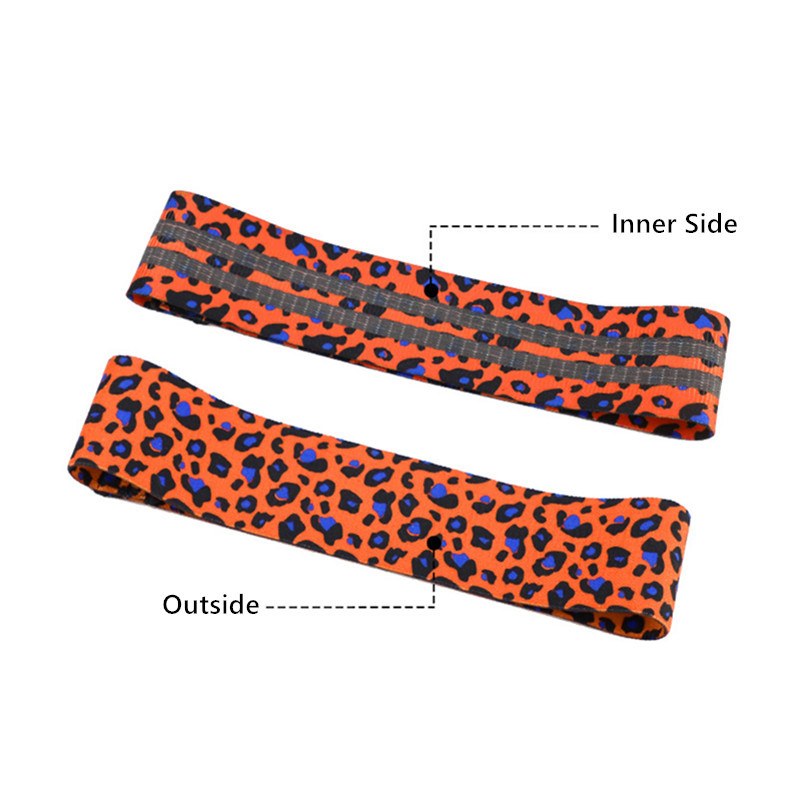 1 tk Unisex Leopard Print Lateks jooga Kükiringi aasa puusadele vastupidavad rihmad elastsed treeninguvahendid