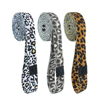 1Pc Leopard Print Yoga Resistance Band Gym Fitness Pitales Ελαστική ζώνη Latin Dance Sport Tape