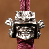 Samurai japonezi generali cască cap de craniu din alamă cuțit mărgele în aer liber EDC bricolaj paracord șnur breloc pandantiv accesorii instrumente