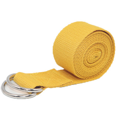 183x3,8 cm joogarihm, vastupidavad puuvillased harjutusrihmad reguleeritava D-rõngaga pandlaga Pilatese vöö jooga venitusrihm fitnessi jaoks