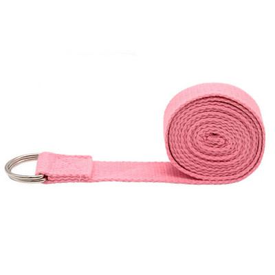 183x3,8 cm joogarihm, vastupidavad puuvillased harjutusrihmad reguleeritava D-rõngaga pandlaga Pilatese vöö jooga venitusrihm fitnessi jaoks