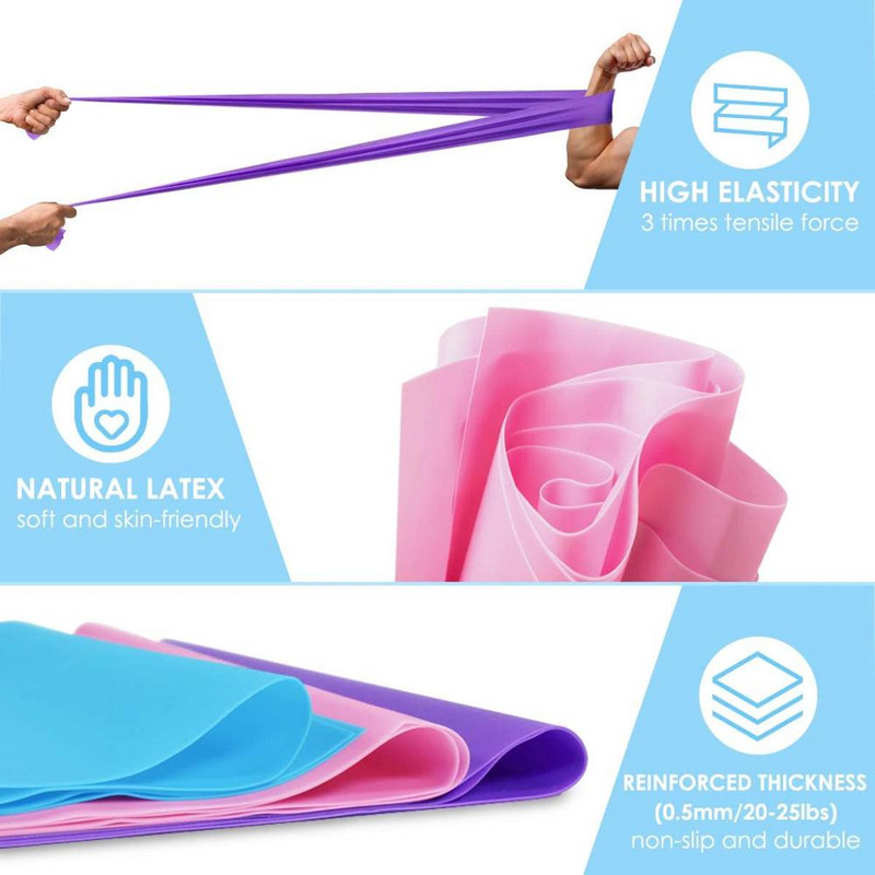 Резистентни ленти Тренировъчни ленти от естествен латекс за дупе и крака