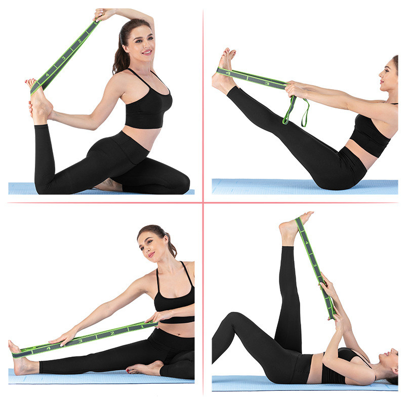 1 tk mitmesegmendiline jooga venitusbänd, tantsupilatese treening, pingutusbänd, vastupidavusbänd.