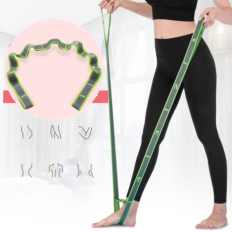 1 tk mitmesegmendiline jooga venitusbänd, tantsupilatese treening, pingutusbänd, vastupidavusbänd.