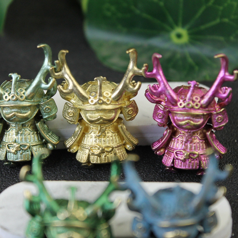 Jaapani mereröövli sarved Samurai nukk Paracord helmesnuga kaelarihm messingist amuletid EDC DIY käevõru tarvikud võtmehoidja ripatsite jaoks