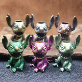 Nagy fülek száj koala figurák sárgaréz kés zsinór medálok EDC kültéri paracord gyöngyök varázslatok barkácsolás kulcstartó kiegészítők forró rajzfilm