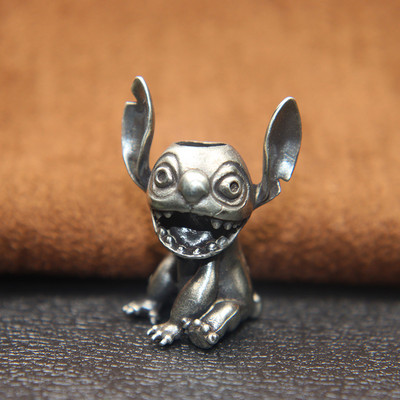 Nagy fülek száj koala figurák sárgaréz kés zsinór medálok EDC kültéri paracord gyöngyök varázslatok barkácsolás kulcstartó kiegészítők forró rajzfilm