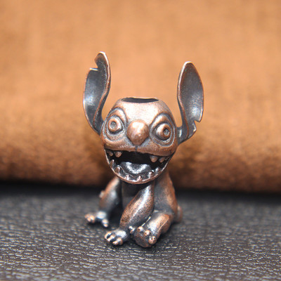 Nagy fülek száj koala figurák sárgaréz kés zsinór medálok EDC kültéri paracord gyöngyök varázslatok barkácsolás kulcstartó kiegészítők forró rajzfilm