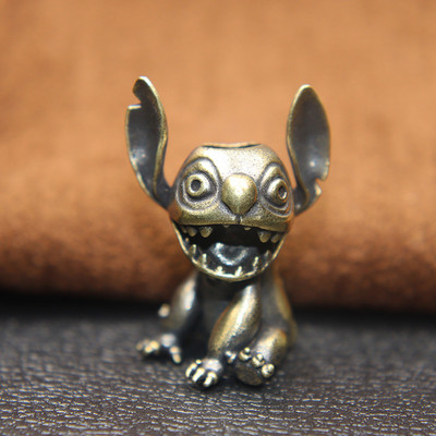 Nagy fülek száj koala figurák sárgaréz kés zsinór medálok EDC kültéri paracord gyöngyök varázslatok barkácsolás kulcstartó kiegészítők forró rajzfilm