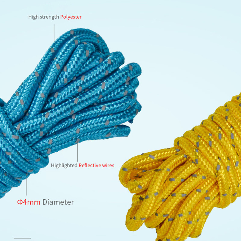 4M 550 Paracord Parașuta Snur Snur Cort Cort Guyline Mil Spec Tip III 7 Toroane 50FT 100FT Pentru drumeții Camping