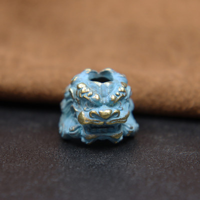 Hiina iidne palee Lõvipea noahelmed Vintage messingist EDC välistingimustes meisterdamiseks Paracord kootud kaelapaelad ripatsid ehted aksessuaarid