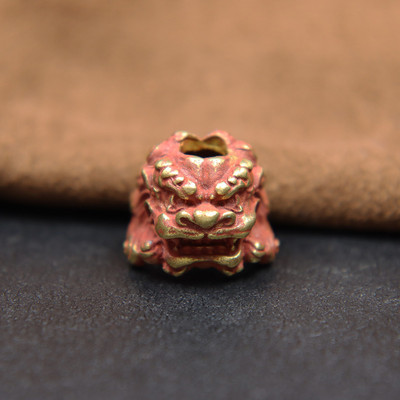 Hiina iidne palee Lõvipea noahelmed Vintage messingist EDC välistingimustes meisterdamiseks Paracord kootud kaelapaelad ripatsid ehted aksessuaarid