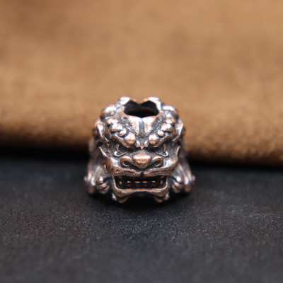 Hiina iidne palee Lõvipea noahelmed Vintage messingist EDC välistingimustes meisterdamiseks Paracord kootud kaelapaelad ripatsid ehted aksessuaarid