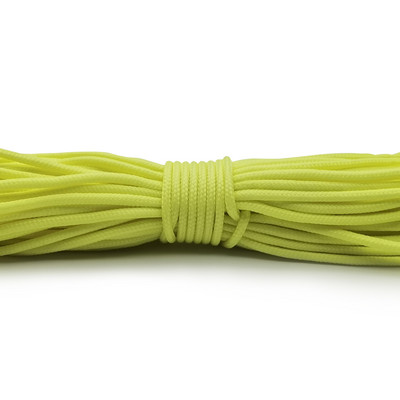 100 de metri 2mm Paracord luminoasă Snur de parașută solid Snur Snur O șuviță Alpinism Camping Echipament de supraviețuire Paracord
