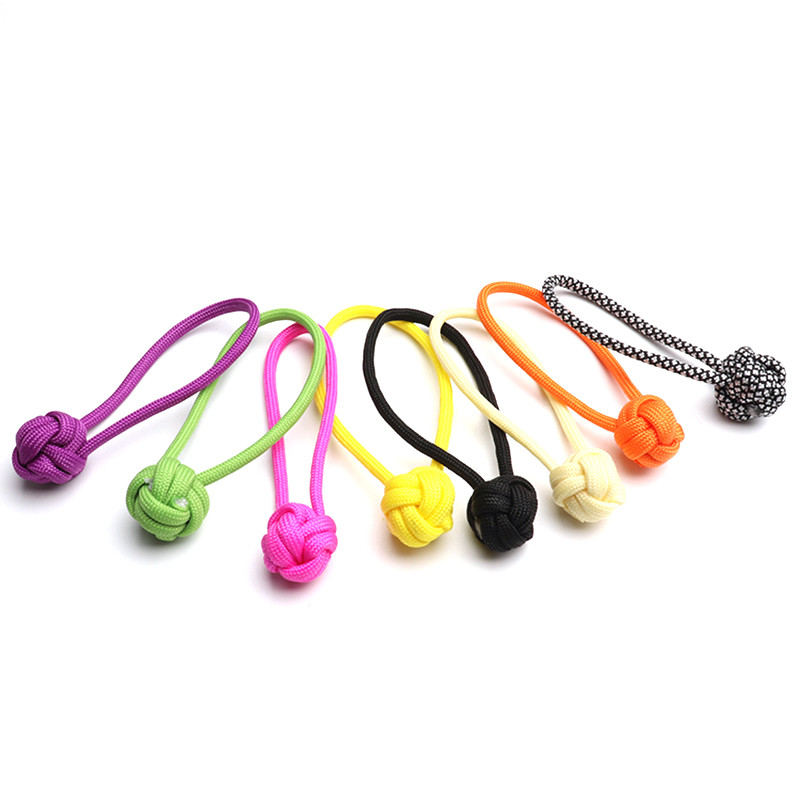 Cuțit Mărgele împletit Paracord Geantă de școală Fermoar Pantaloni Fermoar Decor DIY Nod Breloc