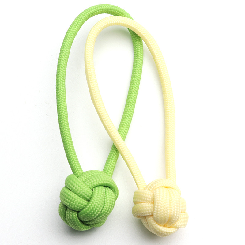 Cuțit Mărgele împletit Paracord Geantă de școală Fermoar Pantaloni Fermoar Decor DIY Nod Breloc